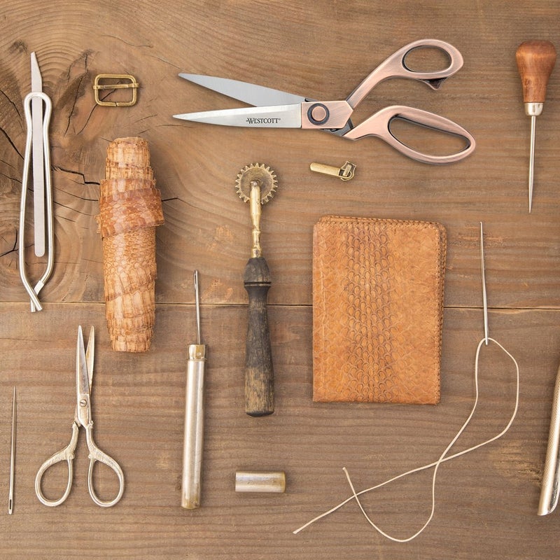 Westcott 8" Bent Stainless Steel Copper-Finish Scissors For Office & Home, 2 Pack (17600) - Image 5